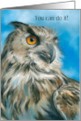 Encouragement Majestic Owl Art Custom card