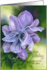 Birthday from Across the Miles Sweet Purple Lilacs Custom card