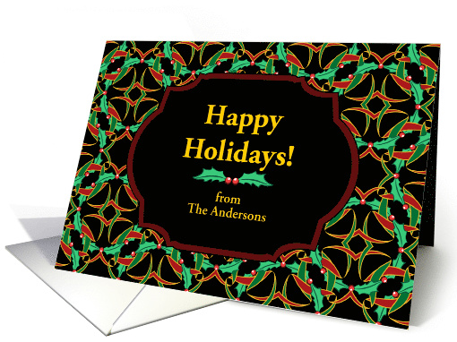 Personalized Happy Holidays Christmas Celtic Inspired... (1489102)