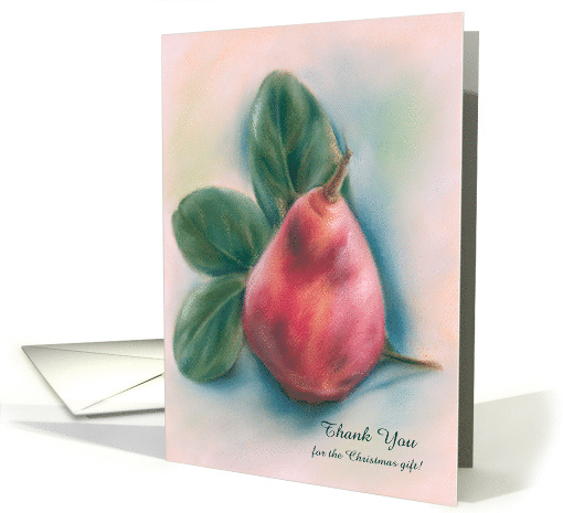 Custom Thank You for the Christmas Gift Red Pear and... (1500894)