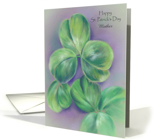 Custom Relative Mother Happy St. Patricks Day Shamrock Clover card