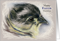 Custom Relative Easter Australorp Chick Pastel Art card