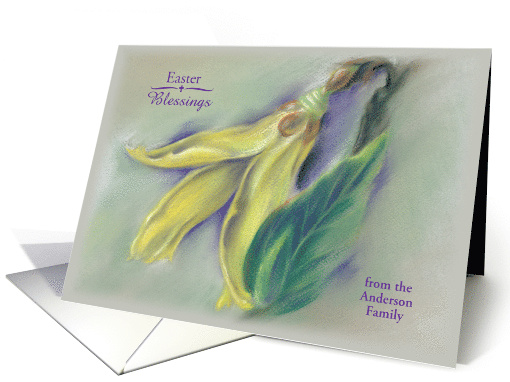 Personalized From Our Family Easter Blessings Forsythia... (1508844)