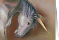 All Occasion Blank Unicorn Pastel Art card