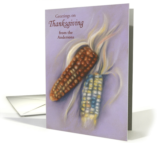 Thanksgiving Indian Corn Pastel Personalized from Our... (1544760)