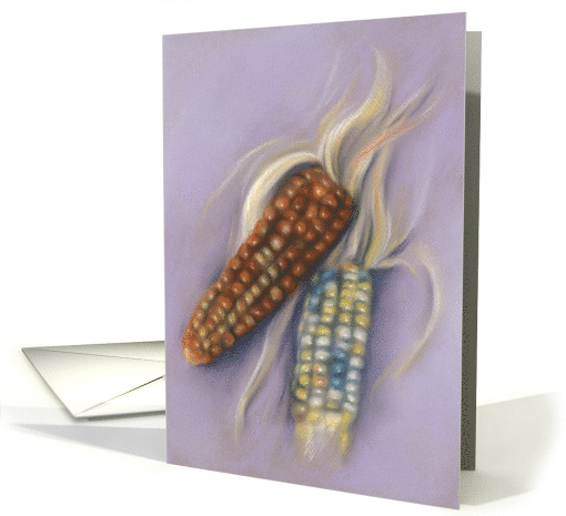 All Occasion Blank Indian Corn Pastel Artwork card (1544848)