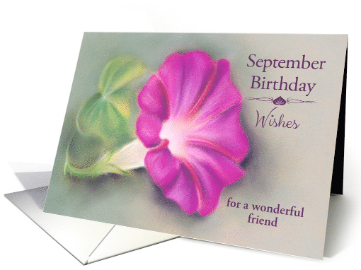 Personalized Friend September Birthday Wishes Magenta... (1557354)