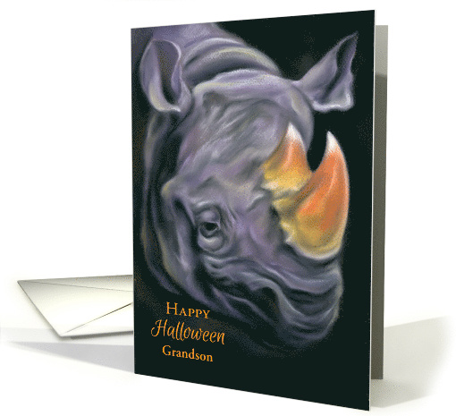 Custom Halloween for Relative Grandson Rhinoceros Candy... (1574480)