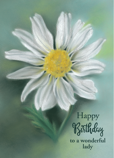 White Daisy Pastel...