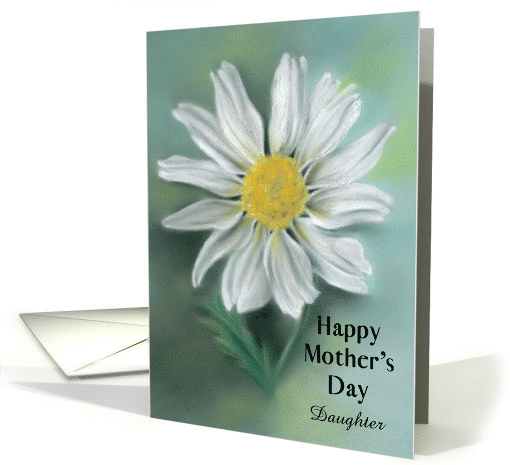 White Daisy Pastel Flower Art Mothers Day Personalized... (1604476)