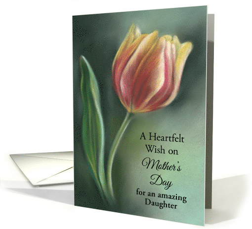 Red and Yellow Tulip Personalized Mothers Day for... (1610378)