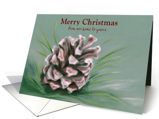 Personalized Christmas from Our Home to Yours Pine Cone... (1636676)