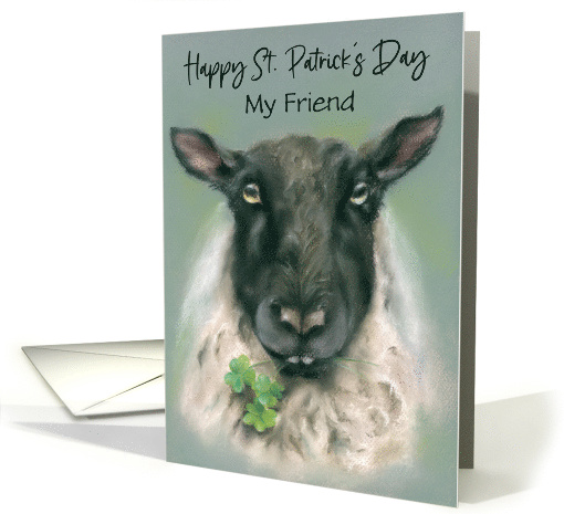Personalized Friend St Patricks Day Whimsical Sheep with... (1670130)