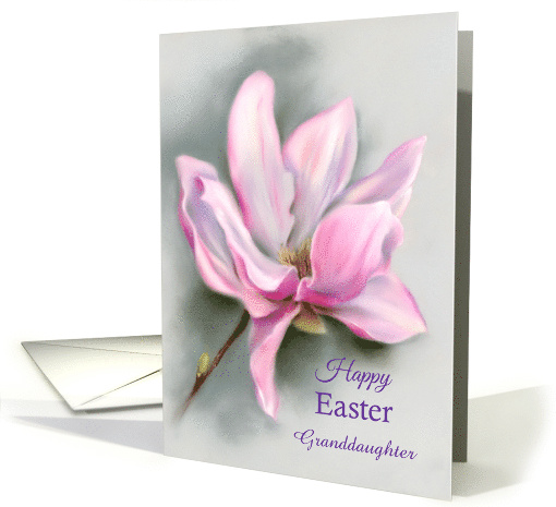 Custom Relative Easter Granddaughter Pink Magnolia Flower... (1671352)