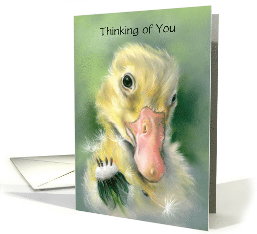 Personalized Thinking of You Yellow Gosling Chick... (1674732)