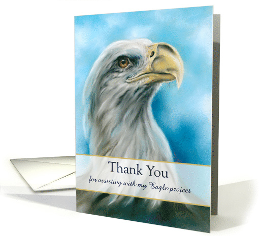 Thank You Eagle Project Help Bald Eagle Yearning for Sky Custom card