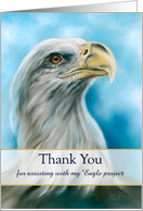 Thank You Eagle Project Help Bald Eagle Yearning for Sky Custom card