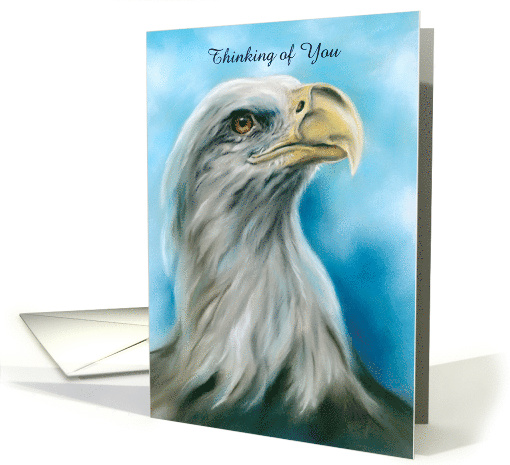 Thinking of You Bald Eagle Yearning for Sky Pastel Bird... (1716848)