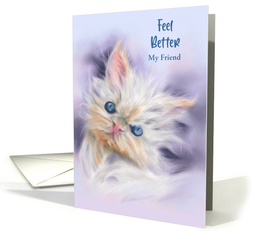 Feel Better Friend Cute Persian Kitten with Blue Eyes Pet... (1734306)