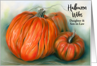 Halloween Daughter Son in Law Autumn Pumpkin Patch Personalized card