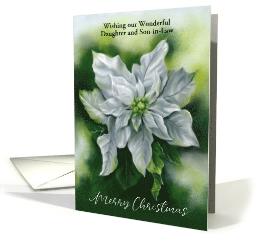 Christmas Daughter Son in Law White Poinsettia Pastel... (1739998)