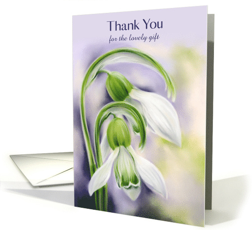 Thank You for Gift White and Green Snowdrops Spring... (1746792)