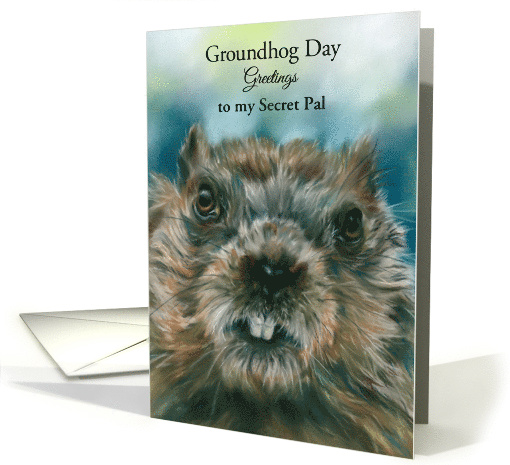 Groundhog Day Secret Pal Furry Woodchuck with Attitude... (1748640)