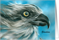 Encouragement Relative Grandson Osprey Blue Sky Bird Art Personalized card