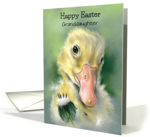 Easter for Granddaughter Yellow Gosling Chick Dandelion... (1811572)