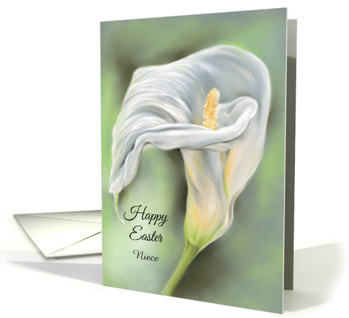 For Niece Easter Calla Flower White Lily Custom card (1821674)