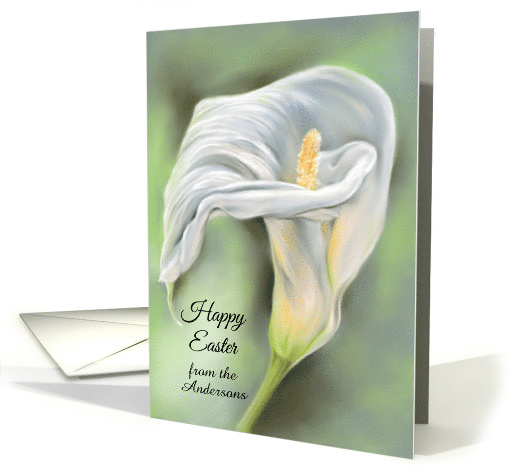 From Our Family Easter Calla Flower White Lily Custom card (1821678)