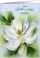 Mothers Day for Daughter Sweetbay Magnolia White Flower Custom card