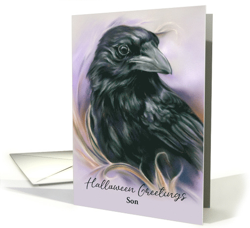 Halloween for Son Crow Autumn Corn Black Bird Custom card (1855846)