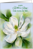 Mothers Day Across the Miles Sweetbay Magnolia White Flower Custom card