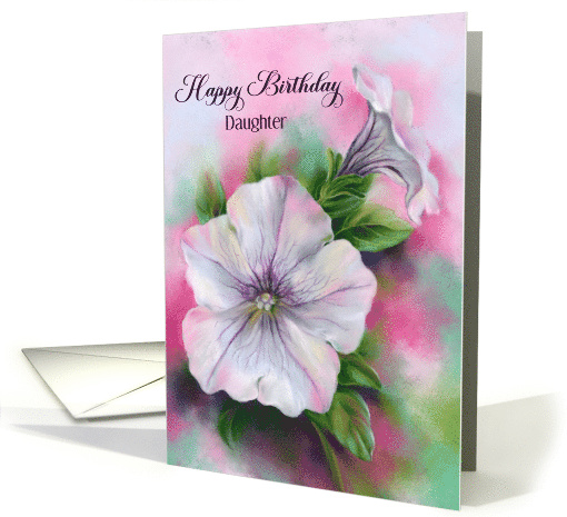 For Daughter Birthday Colorful Petunia Flowers Custom card (1911870)