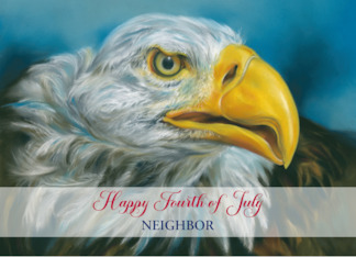 For Neighbor Fourth of July Bald Eagle Personalized