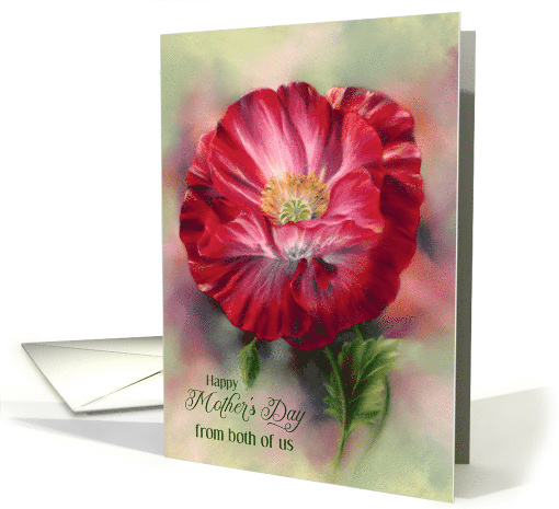 From Couple Mothers Day Red Poppy Flower Custom card (1916690)