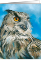 Any Occasion Majestic Owl Art Blank card