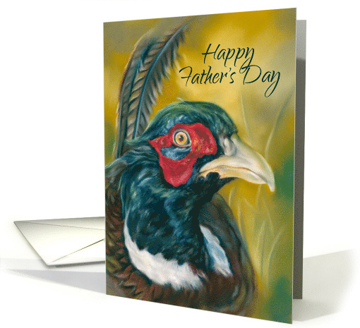 Happy Fathers Day Pheasant on Gold card (1924676)