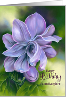 Birthday for Granddaughter Sweet Purple Lilacs Custom card