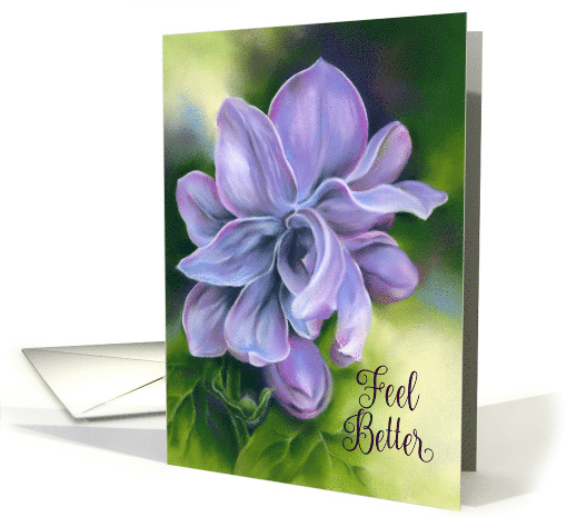 Feel Better Sweet Lilacs Pastel Floral Art card (1928624)