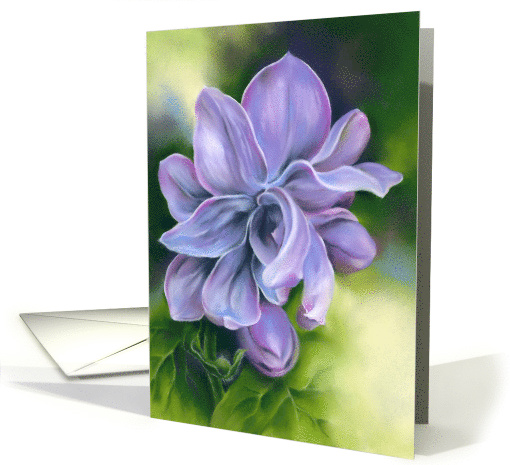 Any Occasion Sweet Lilacs Pastel Art Blank card (1928626)