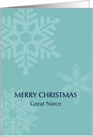 For Great Nice Christmas Modern Minimalist Snowflakes Custom card