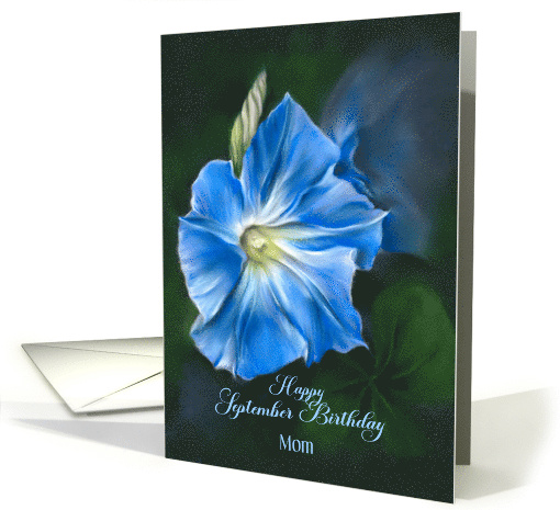 Mother September Birthday Morning Glory Flower Custom card (1939760)