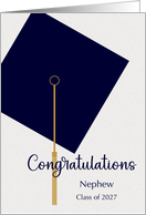 Nephew Graduation Congratulations Modern Cap Graphic Custom
