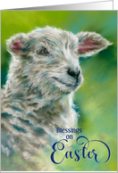Blessings on Easter Spring Lamb Religious