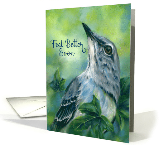 Feel Better Soon Mockingbird and Ivy Leaves card (1968408)