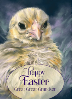 For Great Great Grandson Easter Fluffy Spring Chick Custom