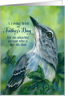 Like My Dad Fathers Day Wish Mockingbird and Ivy Leaves Custom