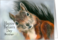 For Brother Fathers Day Cute Red Squirrel Custom